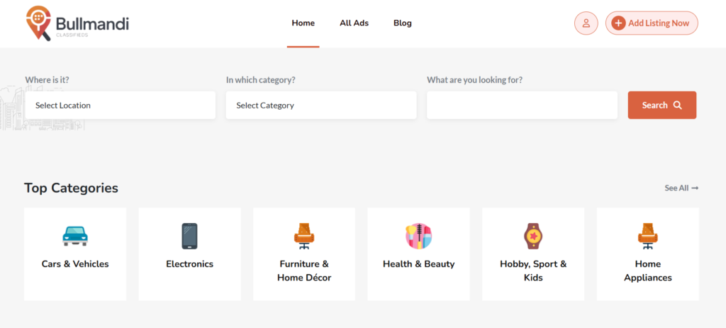 add your listing on Bullmandi